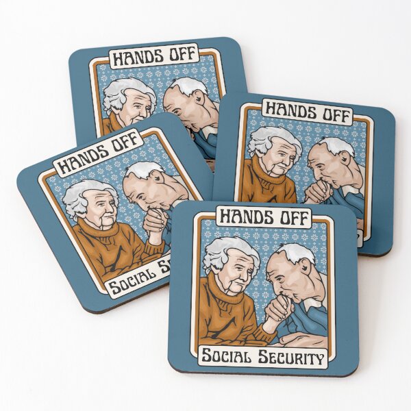 Item preview, Hands Off Social Security designed and sold by Unhinged Heather.
