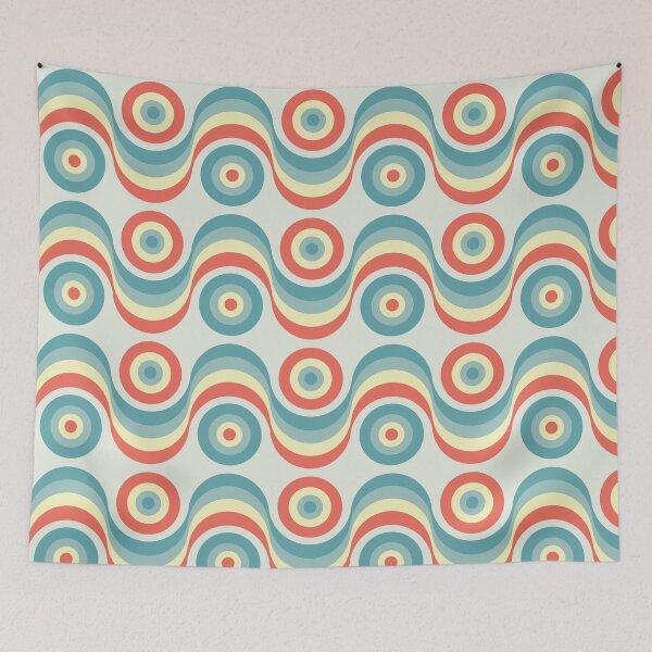 Item preview, Groovy 70's pattern: Hot & Cold Wave designed and sold by muskitt.
