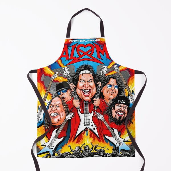 Item preview, Metal band '80s vibe on stage magazine Fictional caricature designed and sold by Atarac.