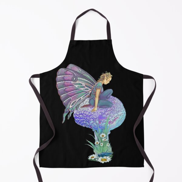 Item preview, Fairy on mushroom with daisies designed and sold by Cyberomiz.