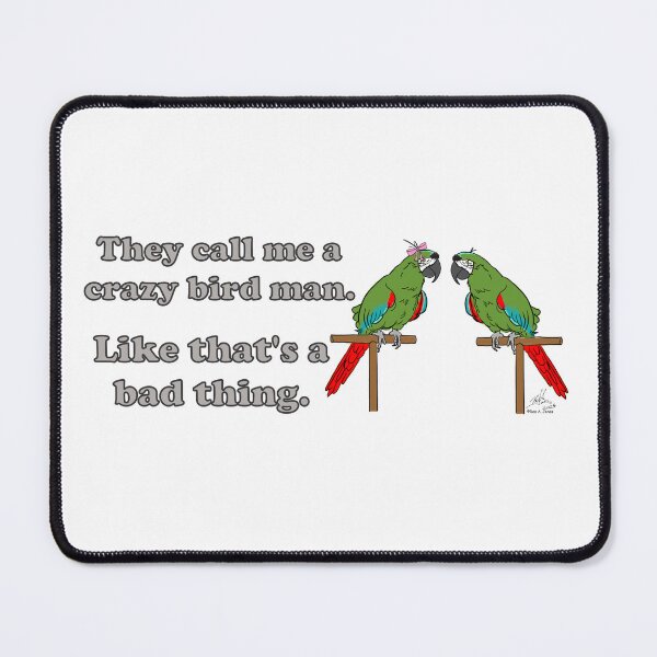 Item preview, Crazy Bird Man - Severe Macaw designed and sold by Laughing Parrot Studio.