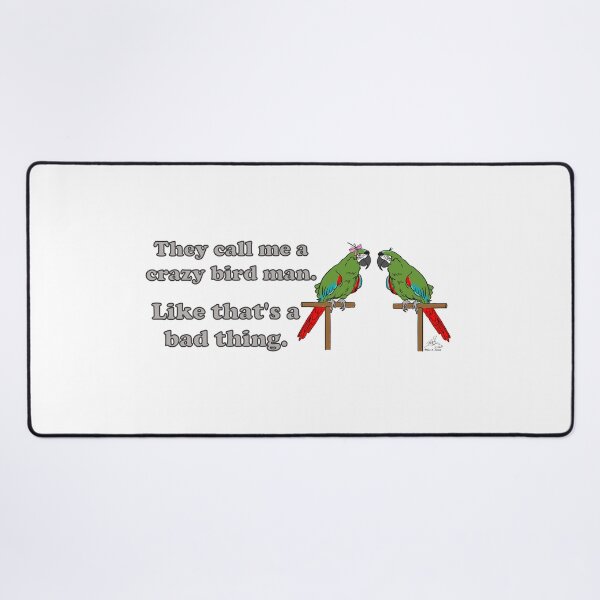 Item preview, Crazy Bird Man - Severe Macaw designed and sold by Laughing Parrot Studio.
