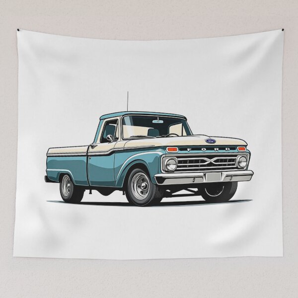 Item preview, 1966 Ford F-100 Pickup – Classic Vintage Truck Art designed and sold by TheArtOfCar.