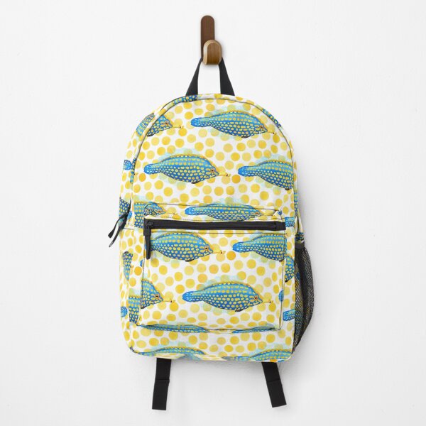 Item preview, Tropical Fish on Yellow Dot Background designed and sold by Rachel Fritz Watson.
