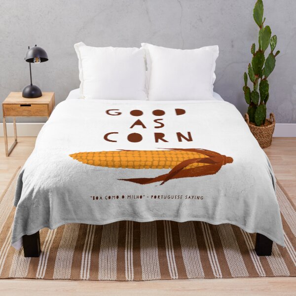 Item preview, Good as Corn - Fun Portuguese Saying Design designed and sold by bubbliciousart.