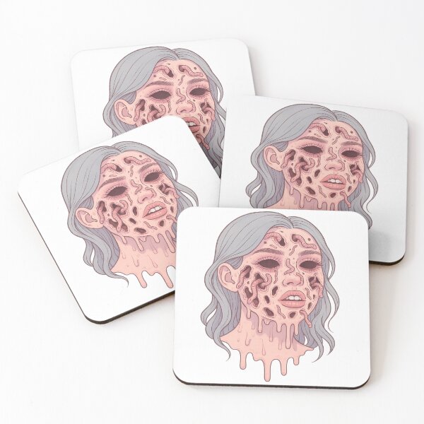 Item preview, Worm Bloom | Pastel Horror Girl Sticker designed and sold by Soft rot studio.