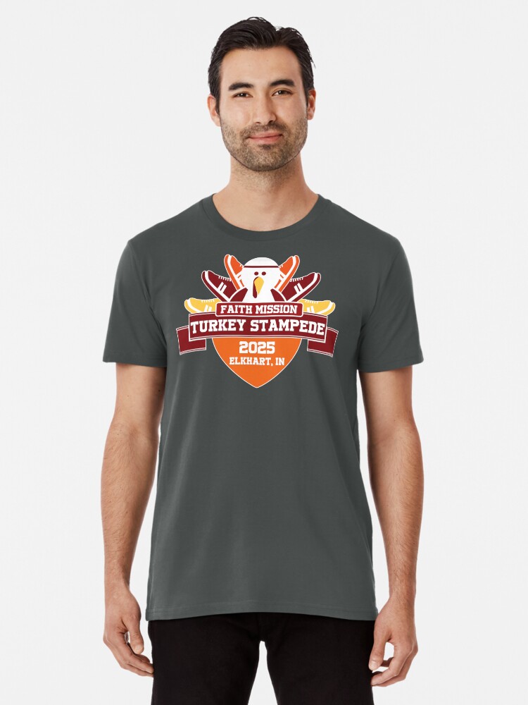 Thumbnail 1 of 6, Premium T-Shirt, Turkey Stampede 2025 designed and sold by TurkeyStampede.