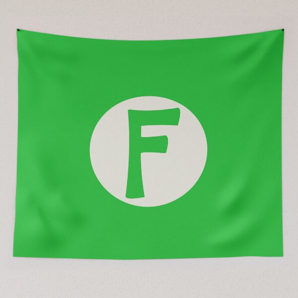 Item preview, letter f green designed and sold by ZiphGames.