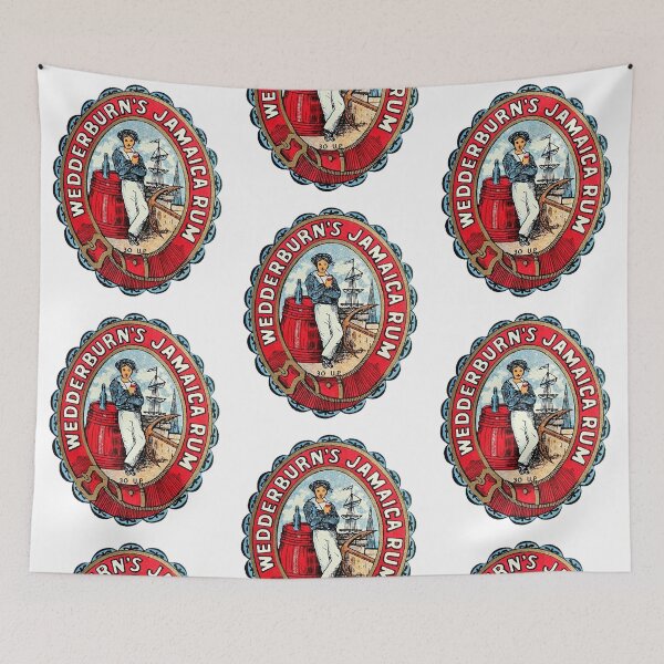 Item preview, Antique Wedderburn's Jamaica Rum Label designed and sold by Duncan-Mac.