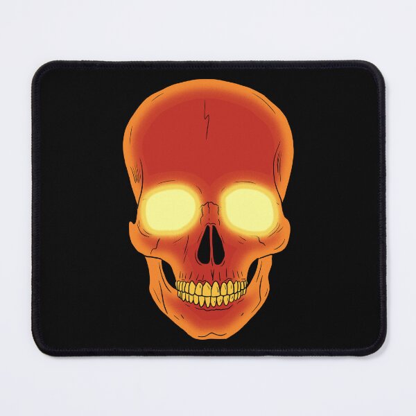 Item preview, Skull with Glowing Eyes designed and sold by blacksnowcomics.