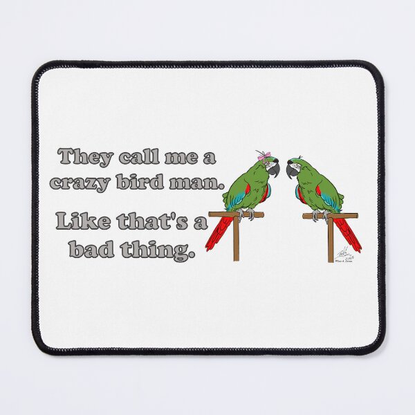 Item preview, Crazy Bird Person - Severe Macaw designed and sold by Laughing Parrot Studio.