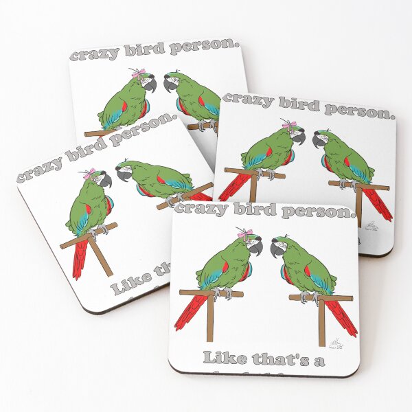 Item preview, Crazy Bird Person - Severe Macaw designed and sold by Laughing Parrot Studio.