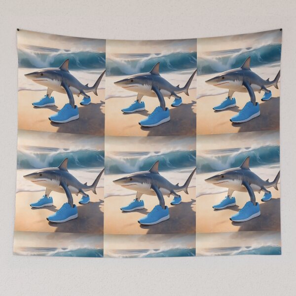Item preview, Tralalero Tralala Real on the beach portraiture designed and sold by EmeraldeaArt.
