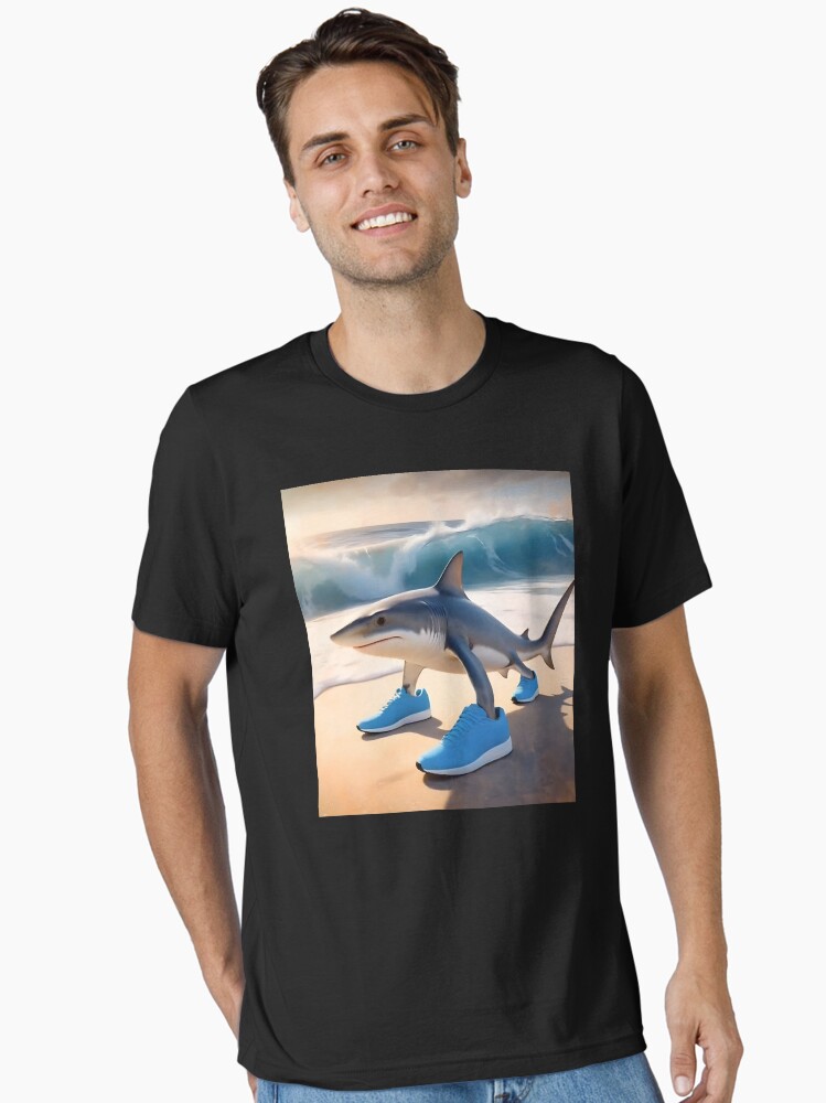 Tralalero Tralala Real on the beach portraiture