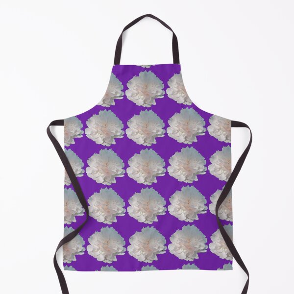 white flower Apron