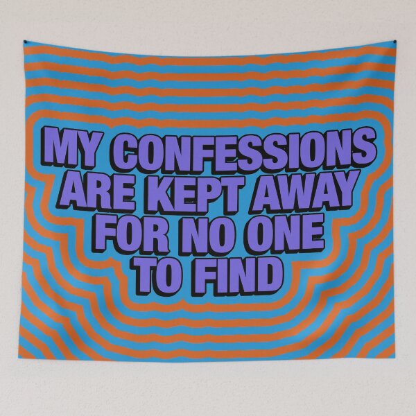Item preview, MY CONFESSIONS ARE KEPT AWAY FOR NO ONE TO FIND designed and sold by The Turbulent Architect.