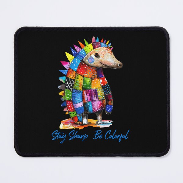 Item preview, Stay Sharp – Be Colorful | Colorful hedgehog with a funny saying | Funny statement shirt for creative minds designed and sold by KolbaVison.