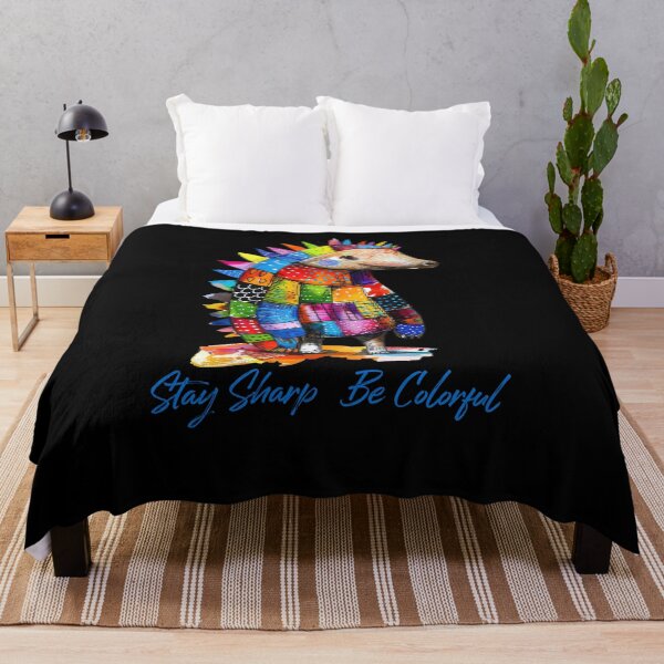 Item preview, Stay Sharp – Be Colorful | Colorful hedgehog with a funny saying | Funny statement shirt for creative minds designed and sold by KolbaVison.