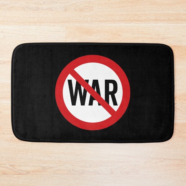 Item preview, NO War / Anti War Symbol / Against War (On Black) designed and sold by STUDIO-72.
