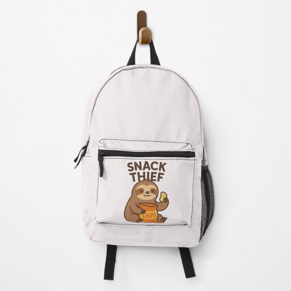 Item preview, Snack Thief – Lazy Sloth with Chips designed and sold by ALITOPRINCE.
