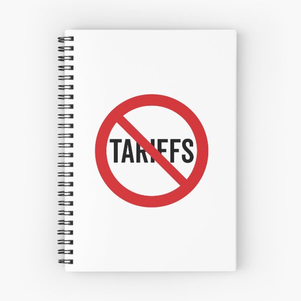 Item preview, NO Tariffs / Anti-Tariff Symbol / Against Trade War (On White) designed and sold by STUDIO-72.