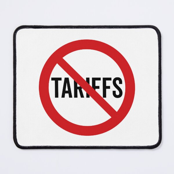 Item preview, NO Tariffs / Anti-Tariff Symbol / Against Trade War (On White) designed and sold by STUDIO-72.