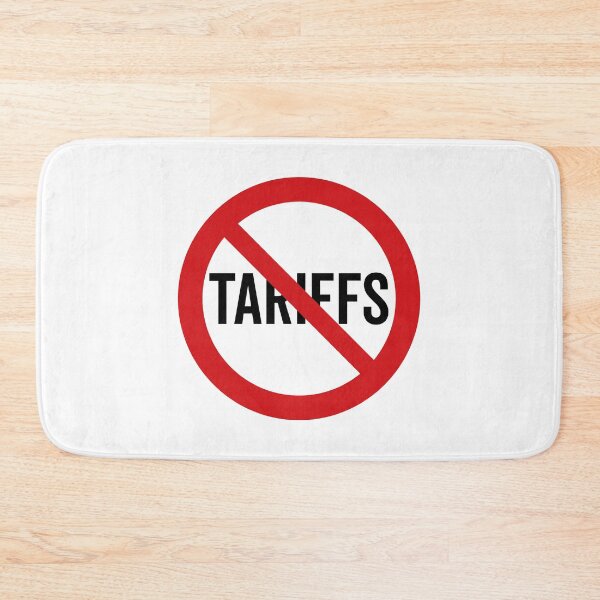 Item preview, NO Tariffs / Anti-Tariff Symbol / Against Trade War (On White) designed and sold by STUDIO-72.