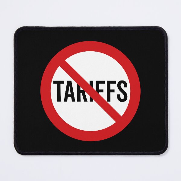 Item preview, NO Tariffs / Anti-Tariff Symbol / Against Trade War (On Black) designed and sold by STUDIO-72.