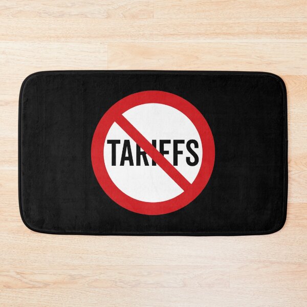 Item preview, NO Tariffs / Anti-Tariff Symbol / Against Trade War (On Black) designed and sold by STUDIO-72.