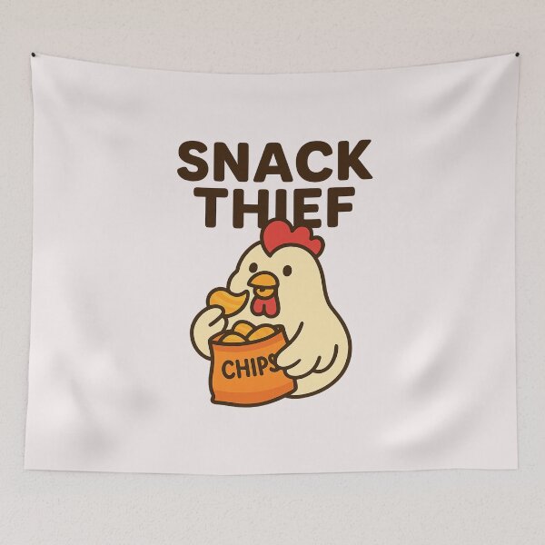 Item preview, Snack Thief – Cheeky Chicken Edition designed and sold by ALITOPRINCE.