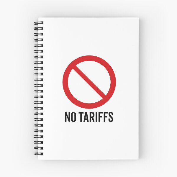 Item preview, NO Tariffs / Anti-Tariff Symbol / Against Trade War V2 (On White) designed and sold by STUDIO-72.