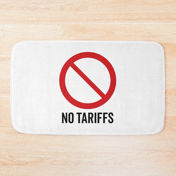 Item preview, NO Tariffs / Anti-Tariff Symbol / Against Trade War V2 (On White) designed and sold by STUDIO-72.