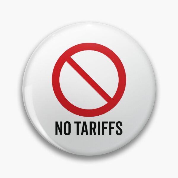 Item preview, NO Tariffs / Anti-Tariff Symbol / Against Trade War V2 (On White) designed and sold by STUDIO-72.