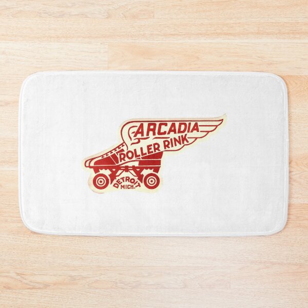 Item preview, Arcadia Detroit Michigan Roller Skating Rink Sticker Decal Label Design 3 designed and sold by tislord.