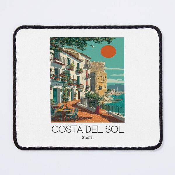 Item preview, A Vintage Travel Art of Costa del Sol - Spain designed and sold by GoodOldVintage.