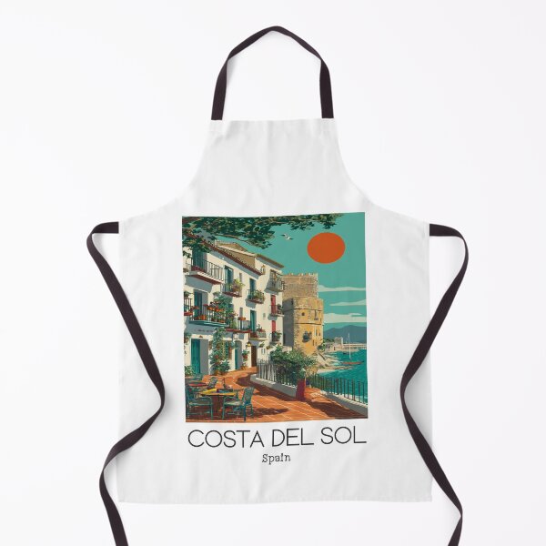 Item preview, A Vintage Travel Art of Costa del Sol - Spain  designed and sold by GoodOldVintage.