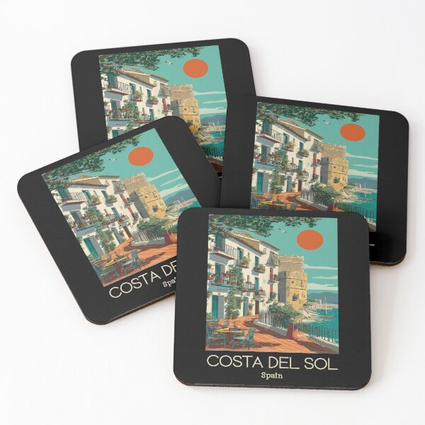 Item preview, A Vintage Travel Art of Costa del Sol - Spain  designed and sold by GoodOldVintage.