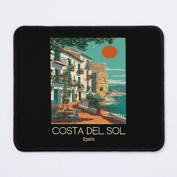 Item preview, A Vintage Travel Art of Costa del Sol - Spain designed and sold by GoodOldVintage.