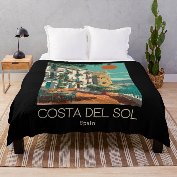 Item preview, A Vintage Travel Art of Costa del Sol - Spain  designed and sold by GoodOldVintage.