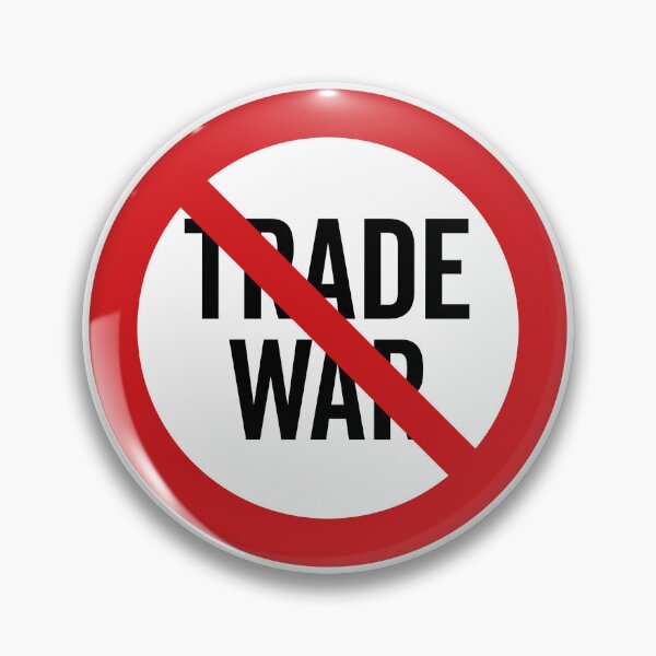 Item preview, NO Trade War / Anti-Trade War Symbol / Against Tariffs (On White) designed and sold by STUDIO-72.