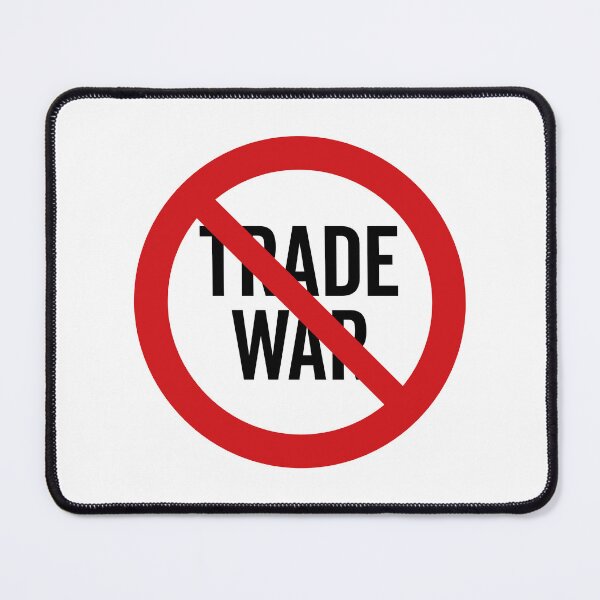 Item preview, NO Trade War / Anti-Trade War Symbol / Against Tariffs (On White) designed and sold by STUDIO-72.