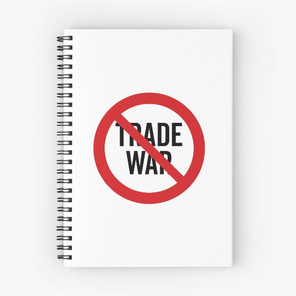 Item preview, NO Trade War / Anti-Trade War Symbol / Against Tariffs (On White) designed and sold by STUDIO-72.