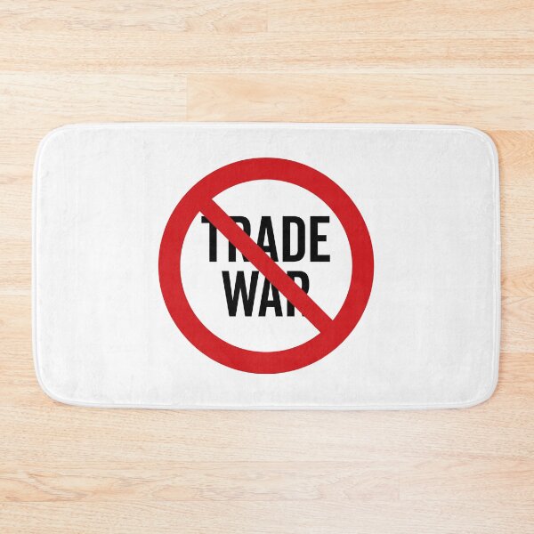 Item preview, NO Trade War / Anti-Trade War Symbol / Against Tariffs (On White) designed and sold by STUDIO-72.
