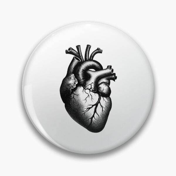 Item preview, Detailed Anatomical Heart Illustration designed and sold by NTGUILTY.