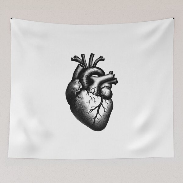 Item preview, Detailed Anatomical Heart Illustration designed and sold by NTGUILTY.