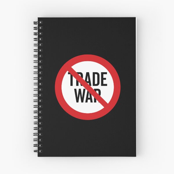 Item preview, NO Trade War / Anti-Trade War Symbol / Against Tariffs (On Black) designed and sold by STUDIO-72.