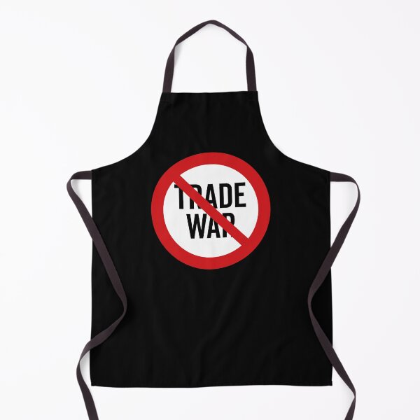 Item preview, NO Trade War / Anti-Trade War Symbol / Against Tariffs (On Black) designed and sold by STUDIO-72.