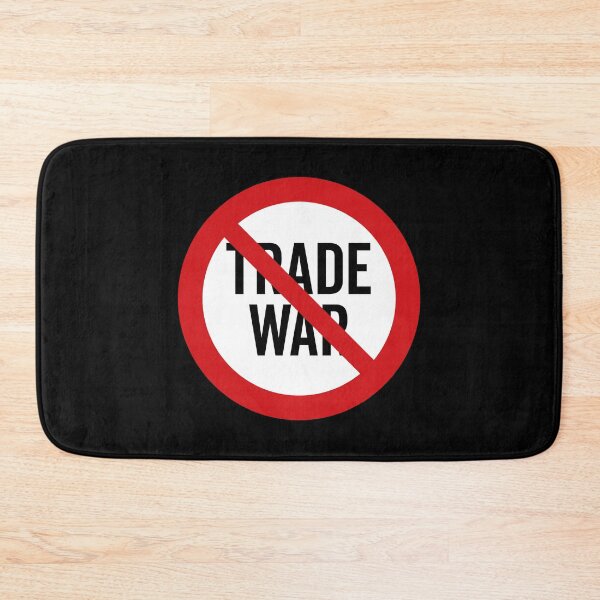 Item preview, NO Trade War / Anti-Trade War Symbol / Against Tariffs (On Black) designed and sold by STUDIO-72.