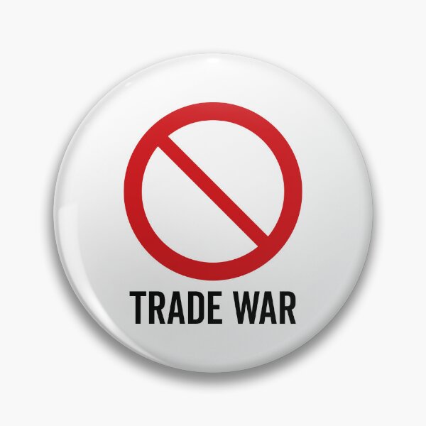 Item preview, NO Trade War / Anti-Trade War Symbol / Against Tariffs V2 (On White) designed and sold by STUDIO-72.