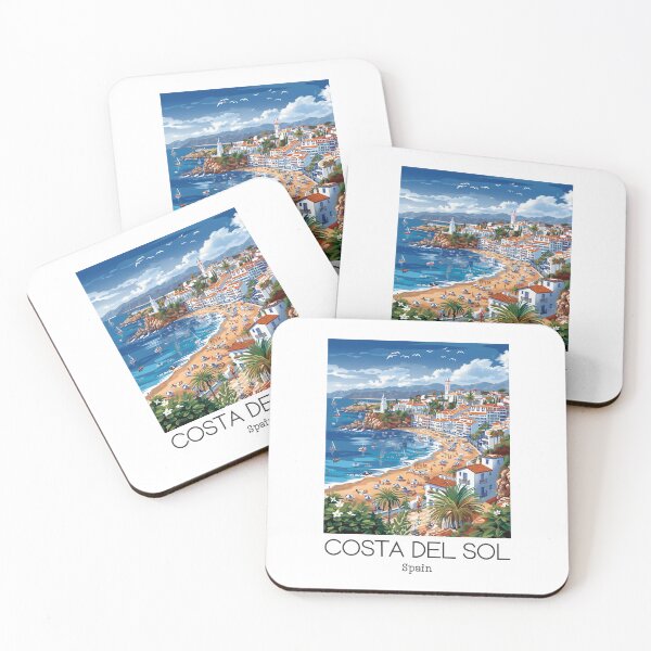 Item preview, A Vintage Travel Art of Costa del Sol - Spain  designed and sold by GoodOldVintage.